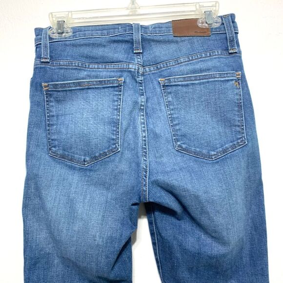 Madewell Denim 10" High-Rise Skinny Jeans Drop Step-Hem Distressed Womens sz 27 - Picture 9 of 12